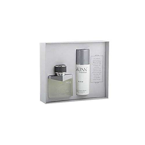 Buy Skinn By Titan Raw Coffret Perfume and Deodorant for Men 50