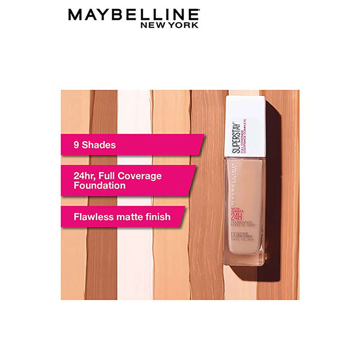 Maybelline Super Stay Full Coverage 24H Foundation 30