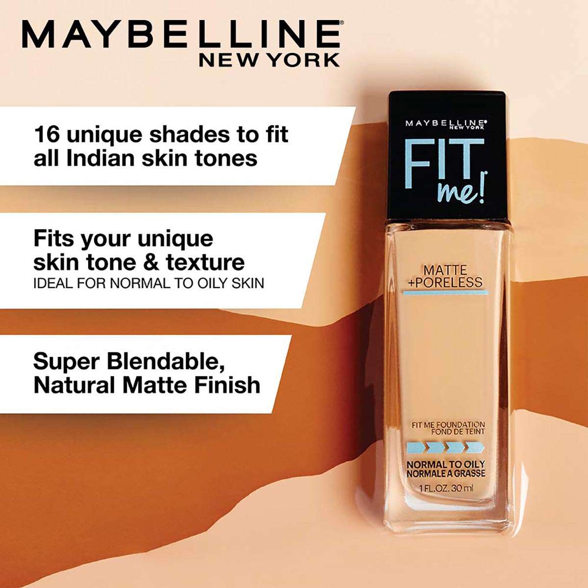 Buy Maybelline New York Fit Me Matte Poreless Liquid Foundation