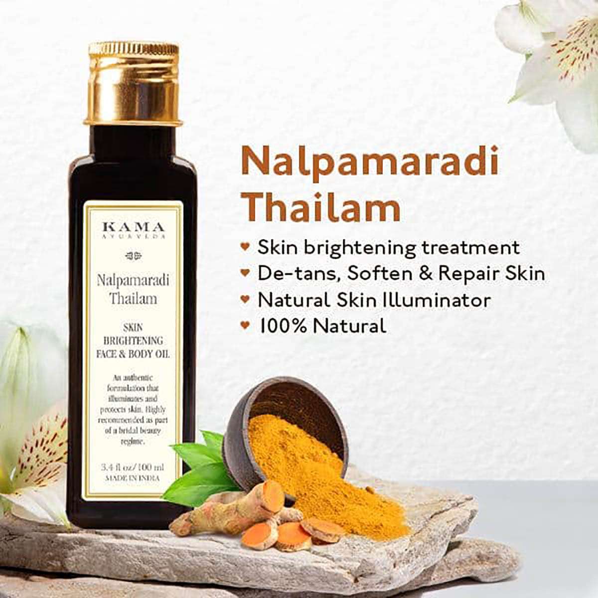 Buy Kama Ayurveda Nalpamaradi Thailam Skin Brightening Treatment