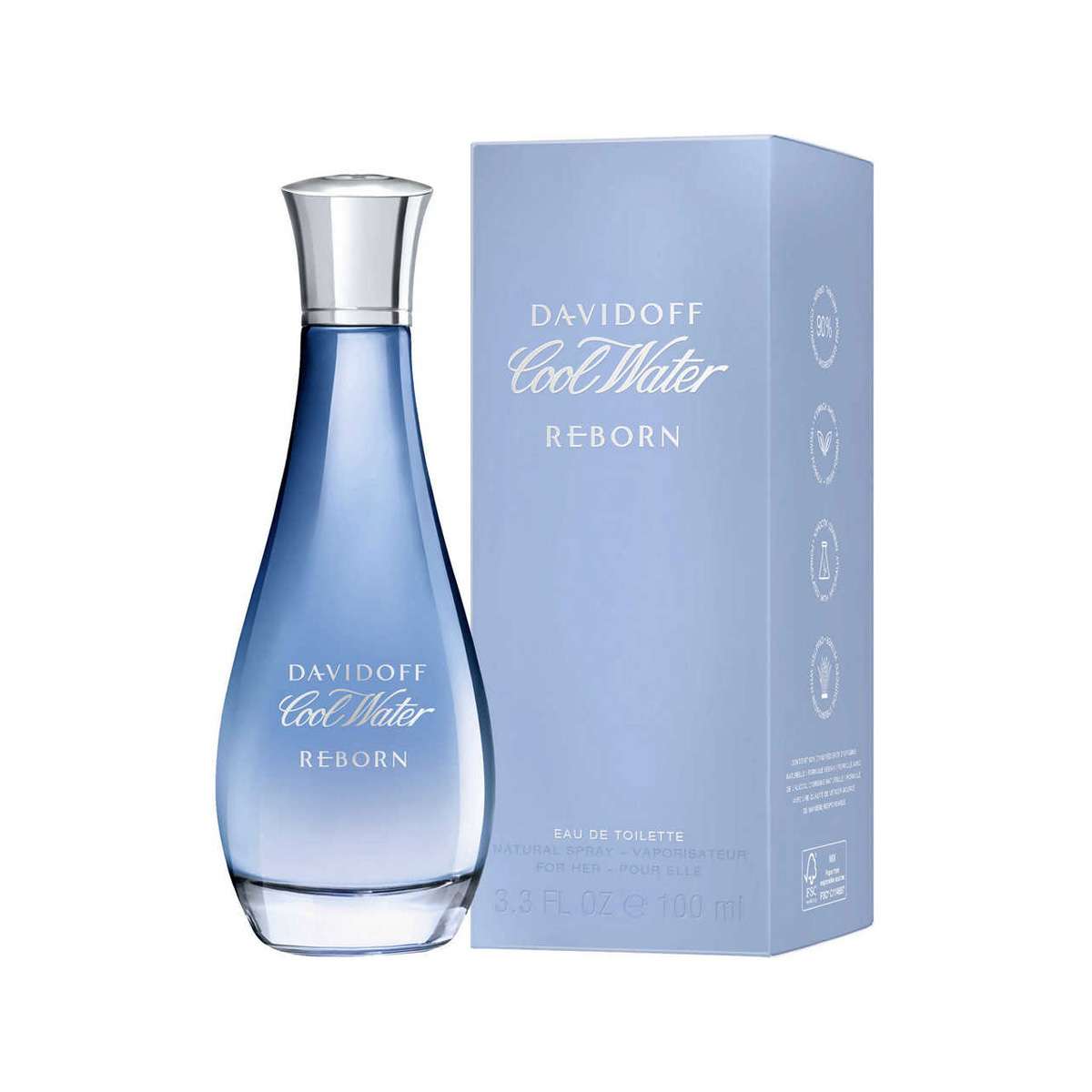 Buy Davidoff Cool Water Reborn Eau De Toilette For Her 100 ml, Fresh,  Floral, Earthy Woody EDT Online at Best Price in India SSBeauty