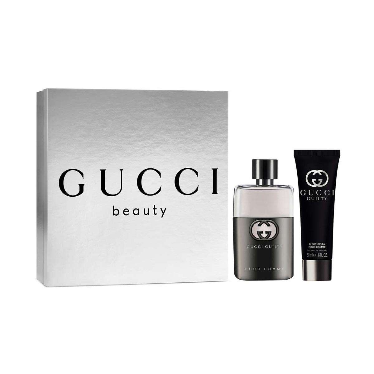 Guilty Pour Homme Eau de Toilette Gift Set for Men Pack of 2, EDT 50 ml  Shower Gel 50 ml