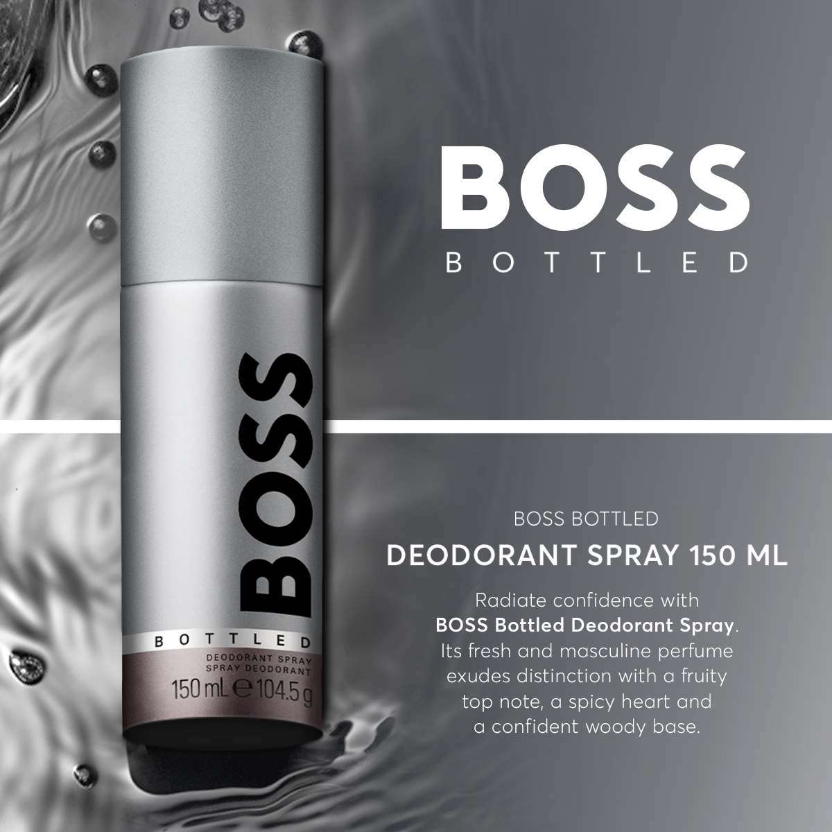 150 Ml Boss Bottled Deo Spray Hugo Boss Boss Bottled EDT Deospray