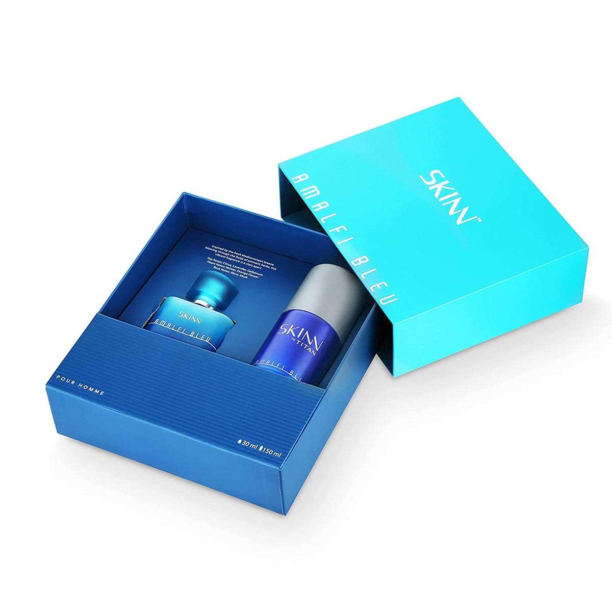 Buy Skinn By Titan Amalfi Bleu Coffret Perfume And Deodorant For