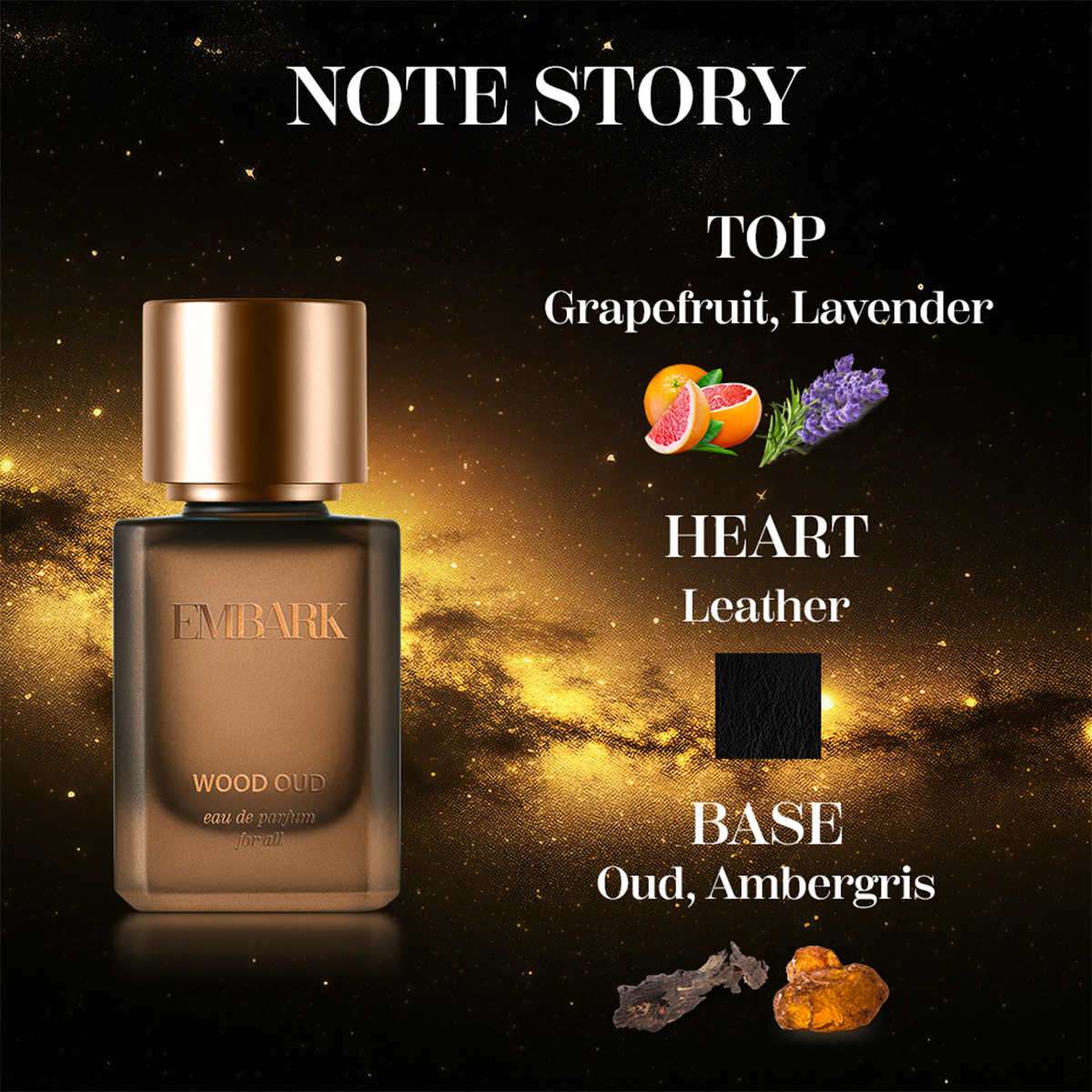 Buy Embark Oud Wood Eau De Parfum For All 50 ml, Oudh, Earthy Woody EDP  Online at Best Price in India SSBeauty