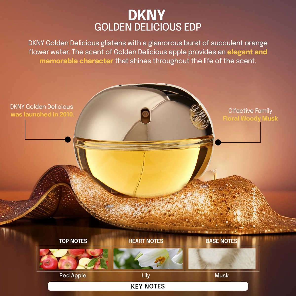 Buy DKNY Golden Delicious Eau de Parfum for Women 30 ml Online