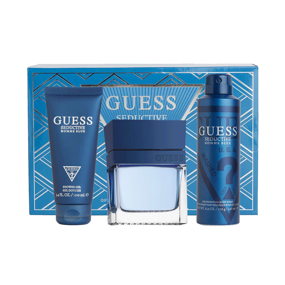 Buy Guess Seductive Homme Blue Gift Set Pack of 4, Eau de
