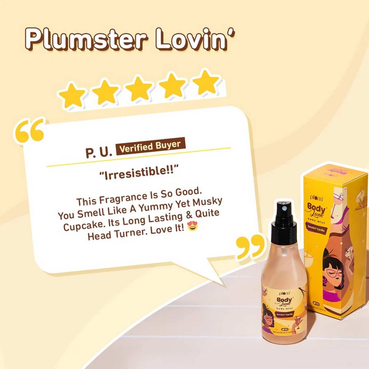 Buy Plum Body Lovin Smokin Vanilla Body Mist for Women Online at Best Price  in India SSBeauty