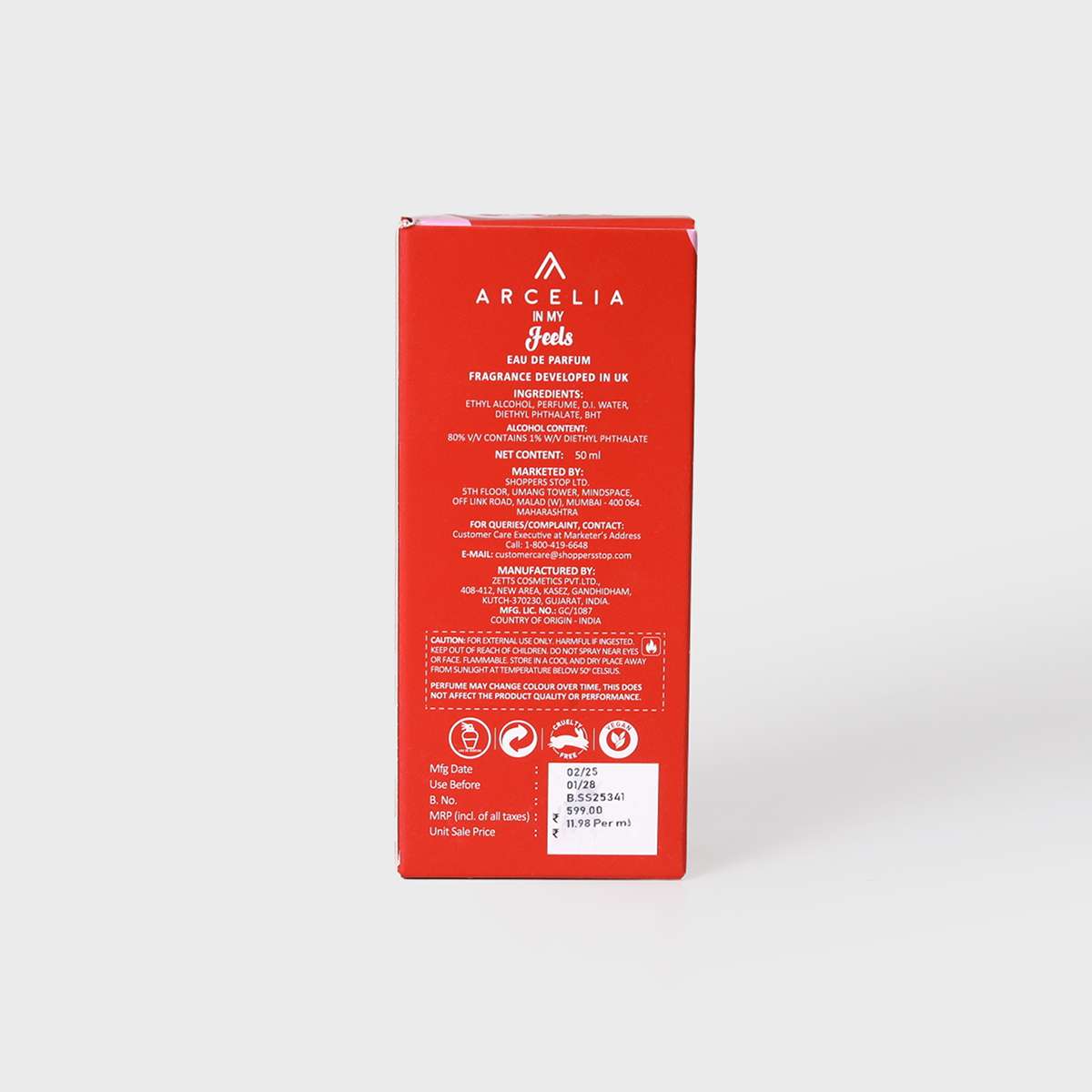 Buy Arcelia In My Feels EDP for Men and Women 50 ml Online at Best Price  in India SSBeauty