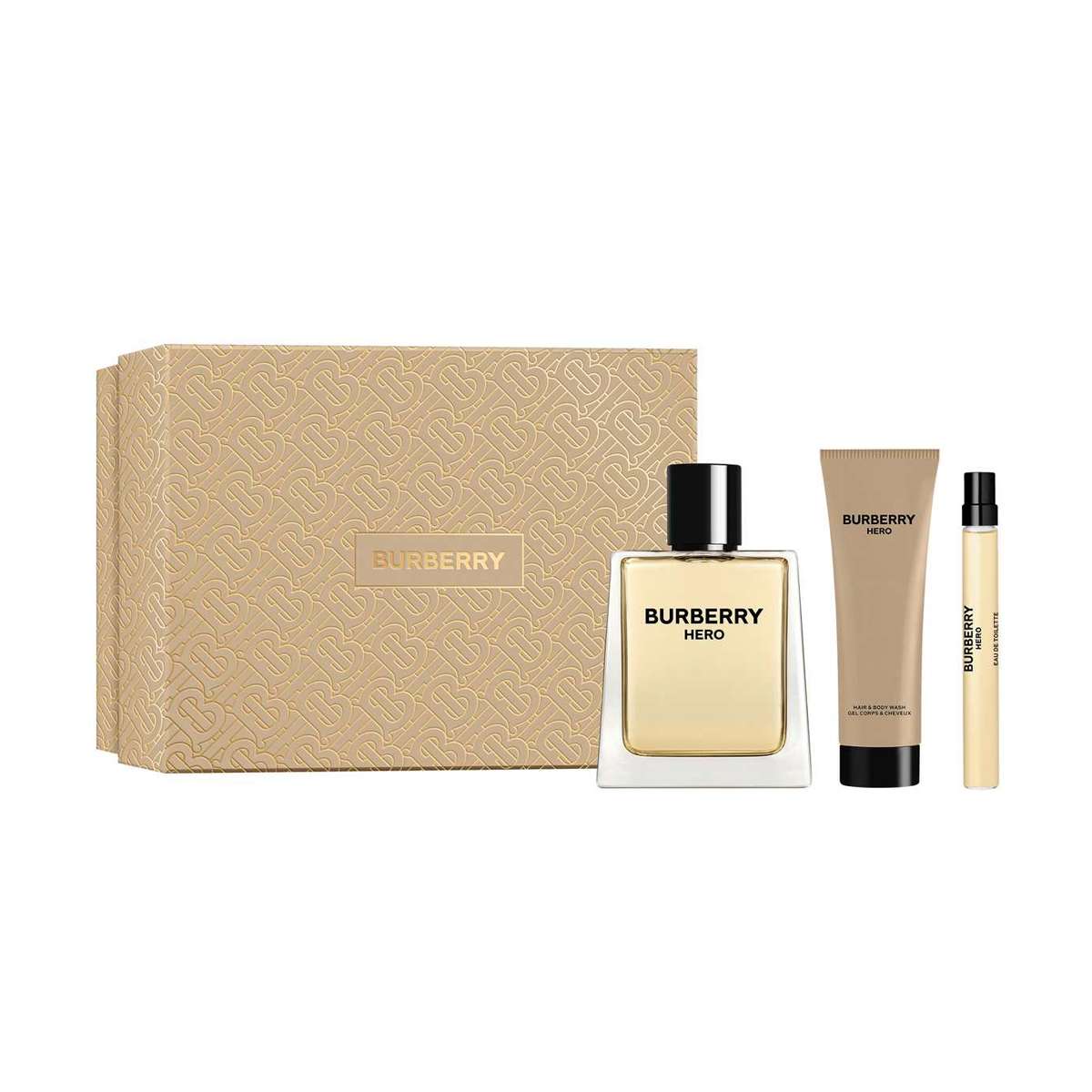 Burberry Hero EDP 100ml ボックスセット・美品 Buy Burberry Hero Perfume Gift Set - Pack of 3 (100 ml EDT, 75 ml