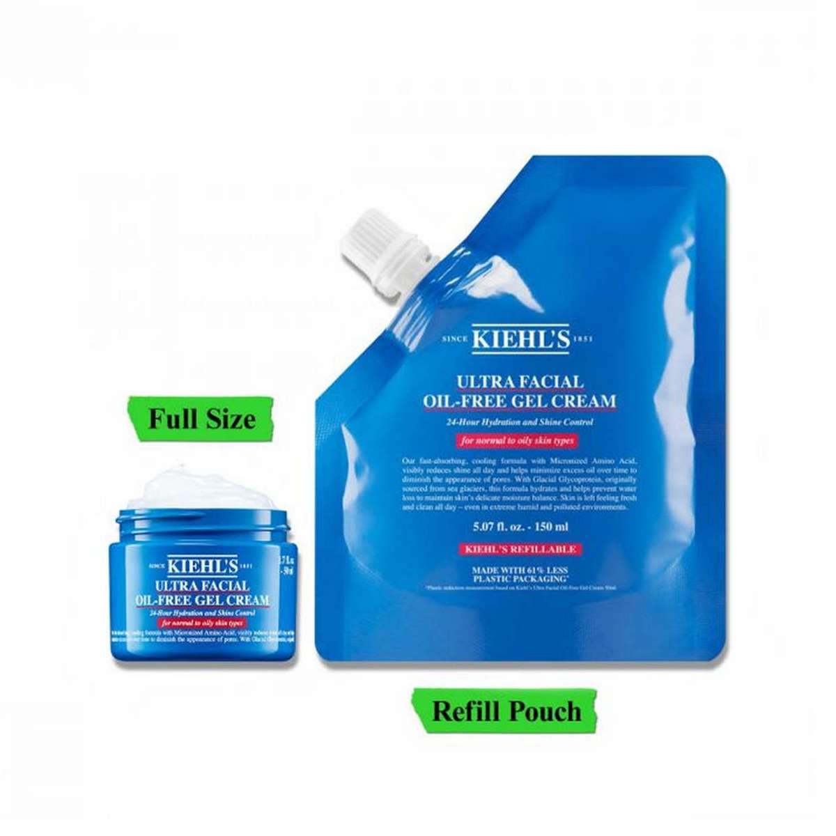 Buy Kiehl's Ultra Facial Oil - Free Gel Cream - 150 ml Online at